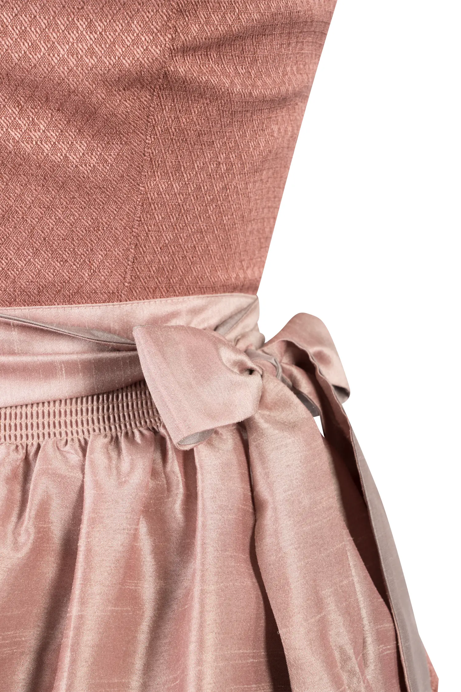 Dirndl Diva in Altrosa Detail Mieder