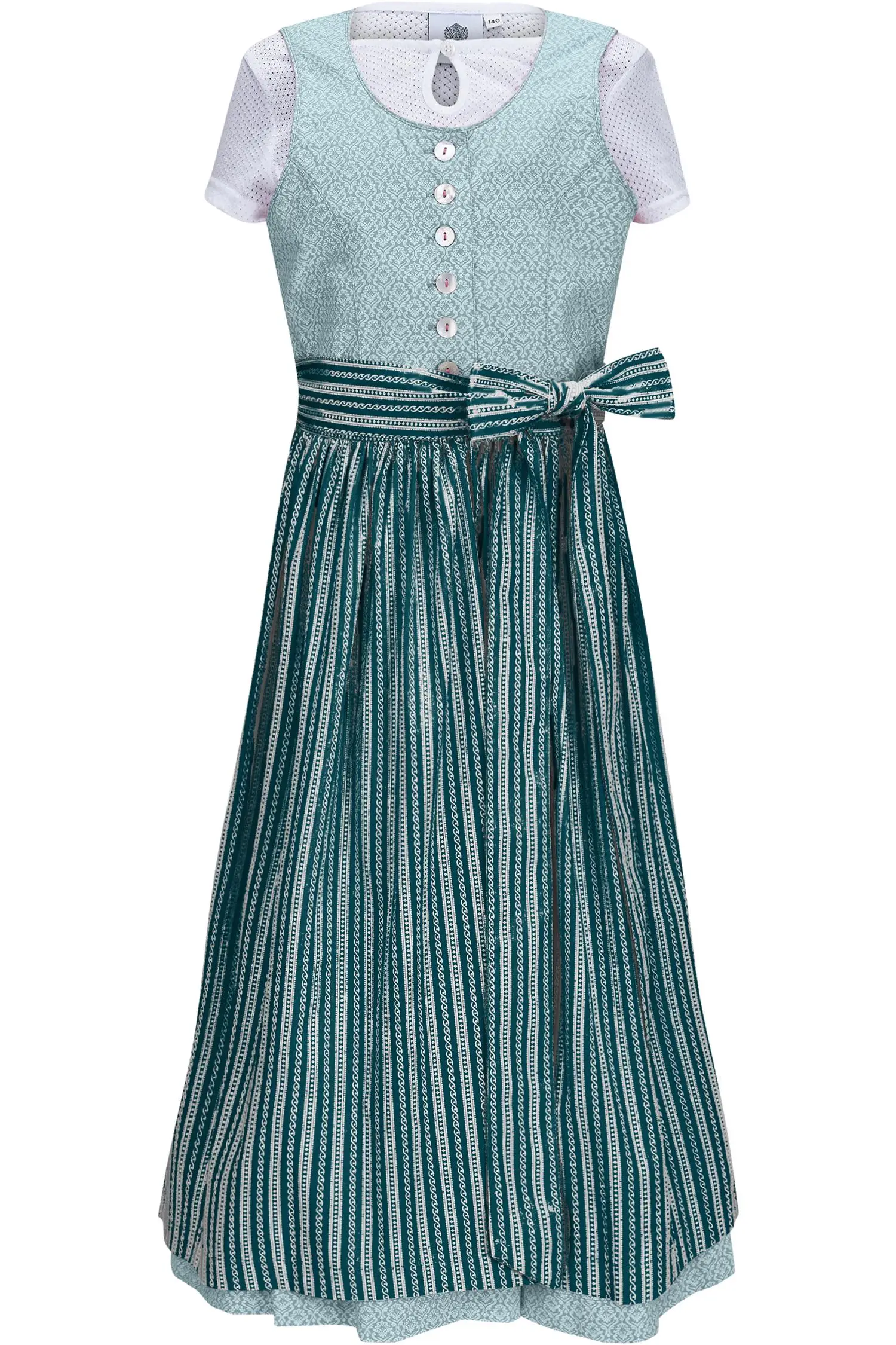 Kinderdirndl Wallersee von Hammerschmidt in Türkis